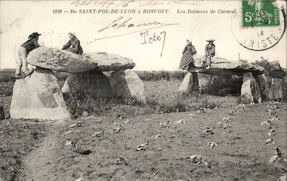 Die Dolmen von Caravel — Saint-Pol-de-Léon nach Roscoff — Verlag nicht identifiziert, Seriennummer nicht sichtbar - Vorderseite