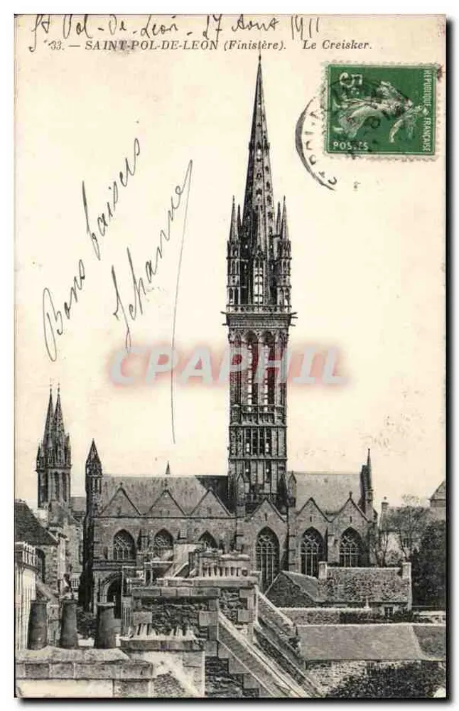 Saint-Pol-de-Léon (Finistère) — Le Creisker — editor não visível, número de série ilegível - Frente