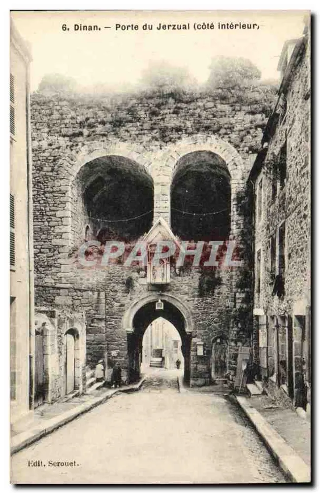 Dinan — Porta do Jerzual (lado interno) — Édit. Serouet - Frente
