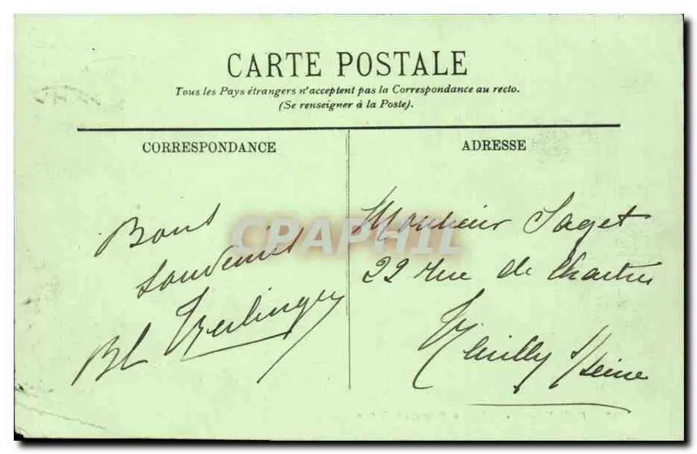 Vichy — Ein Weg im Parc des Célestins. — L.L. - Rückseite