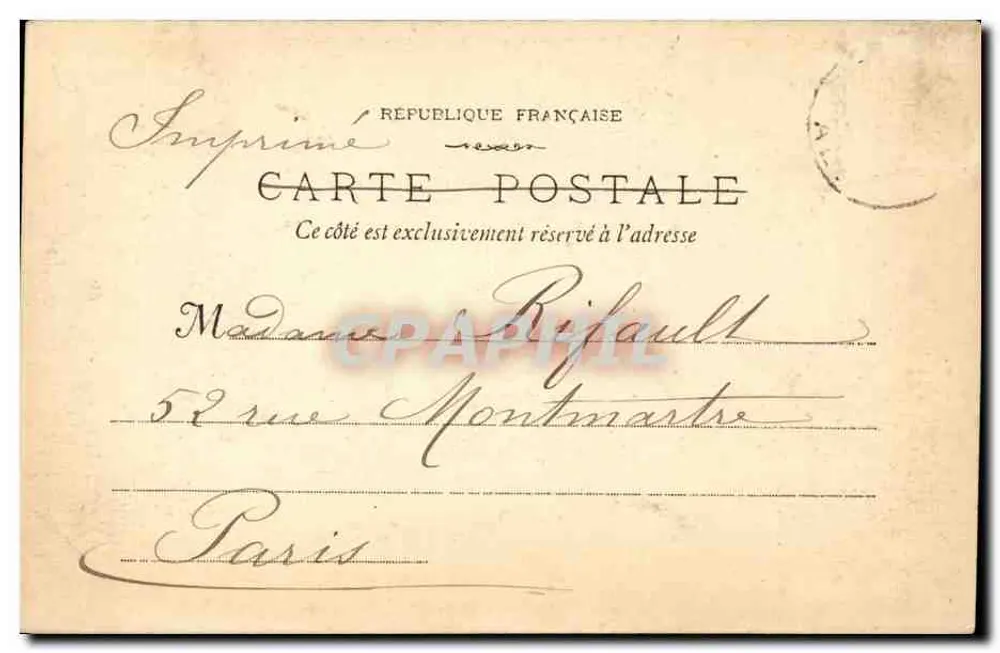 Vichy - Torre da Hora — L. R. Vichy, n°30 - Verso