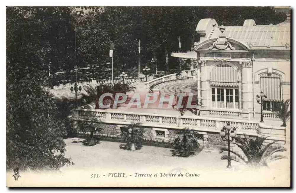 Vichy - Terrasse und Theater des Casinos — n° 535 - Vorderseite