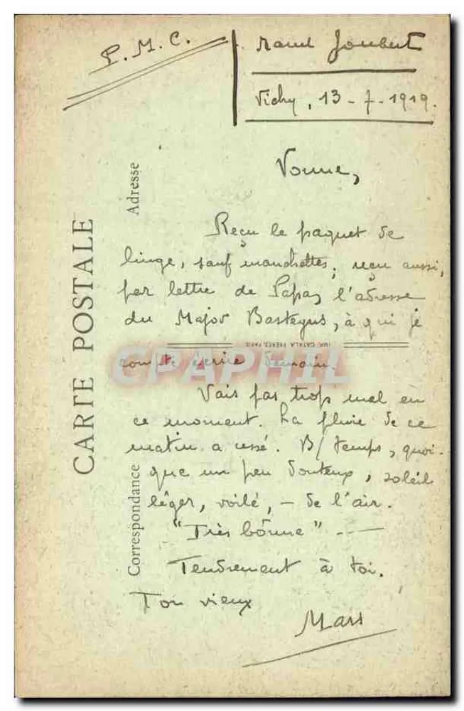 Vichy - Dom Baillage — wydawca DCC, nr 49 - Rewers