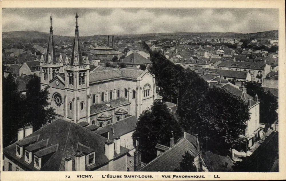 Vichy — Kirche Saint-Louis — Panoramablick — LL - Vorderseite