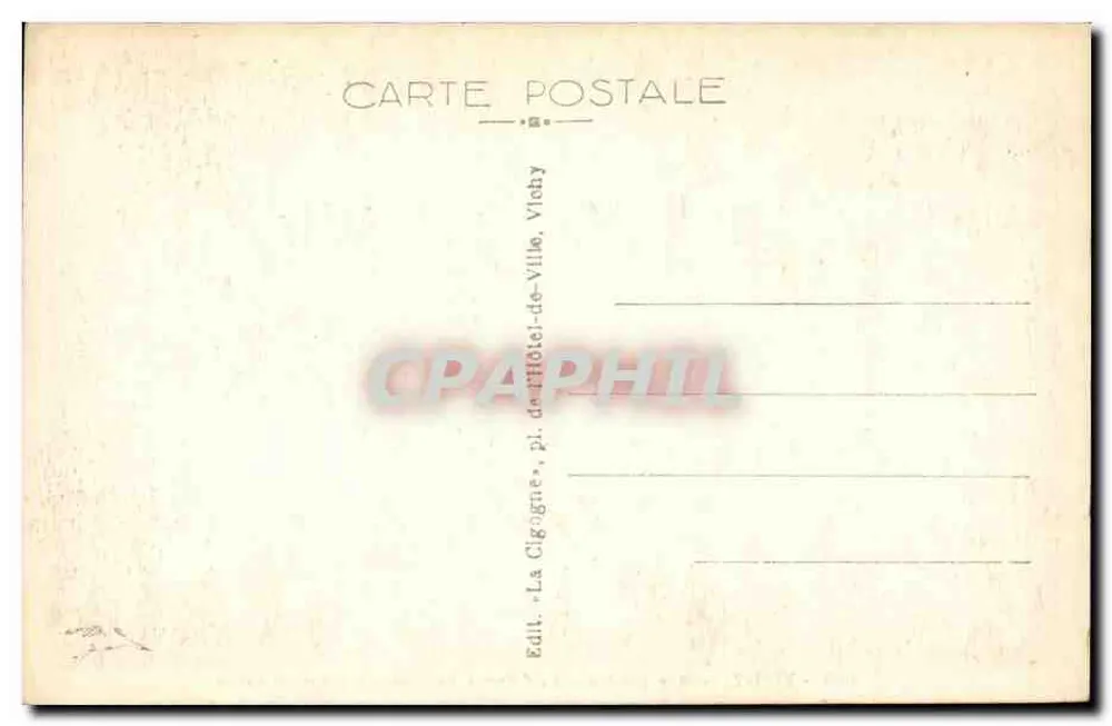 Vichy — Allgemeiner Blick auf den Rennplatz vom Flugzeug aus — n° 440 - Rückseite