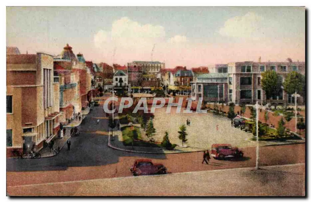 Vichy — Place de l'Hôtel de Ville und die Neue Post — unbekannter Verleger, Seriennummer nicht sichtbar - Vorderseite