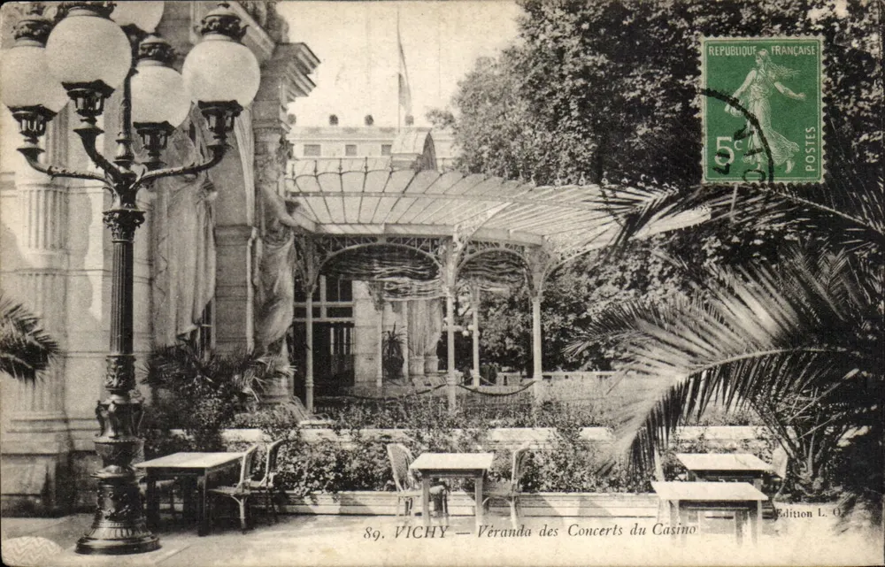 Vichy — Veranda der Konzertsaal des Casinos — Edition L. O. - Vorderseite