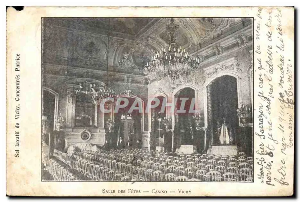 Salle des Fêtes — Casino — Vichy — Patrice - Recto