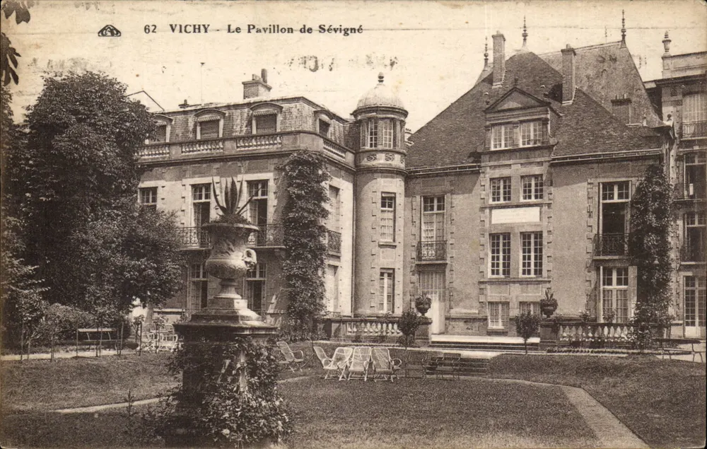 Vichy — O Pavilhão de Sévigné — Editor anônimo, n° 62 - Frente