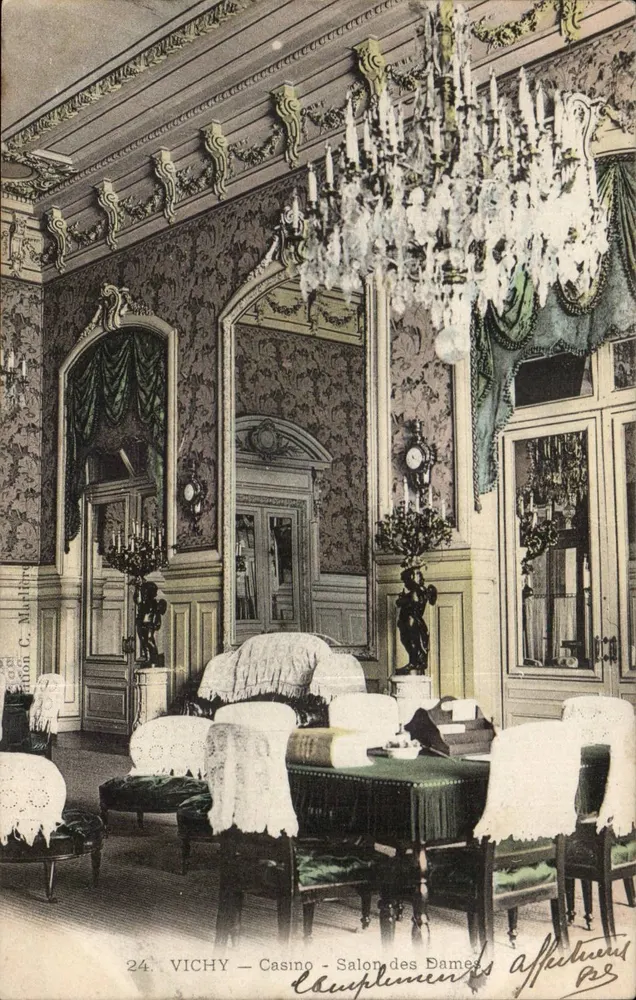 Vichy — Casino — Zaal van de Heren — Uitgever C. Malfrey - Voorkant