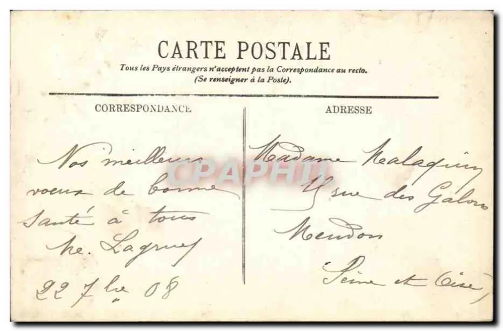 Vichy — A Terrasse do Casino — LL. n°41 - Verso