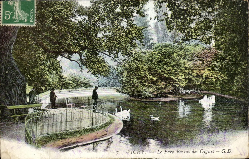 Vichy — Der Schwanenteich-Park — G.D. - Vorderseite