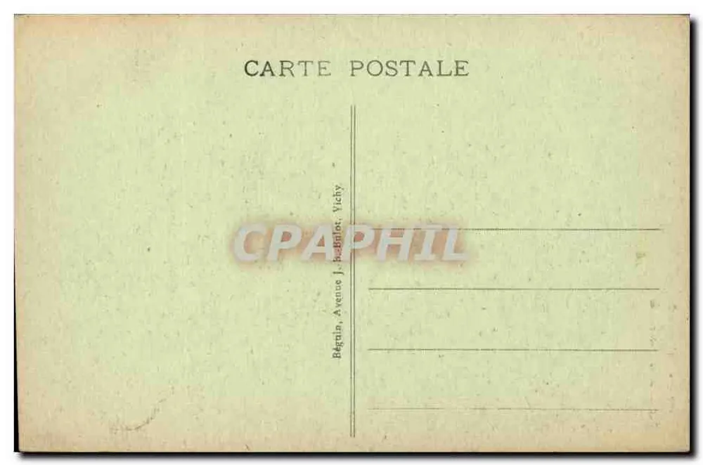Moulins — Fachada da Catedral — Béguin, Vichy - Verso