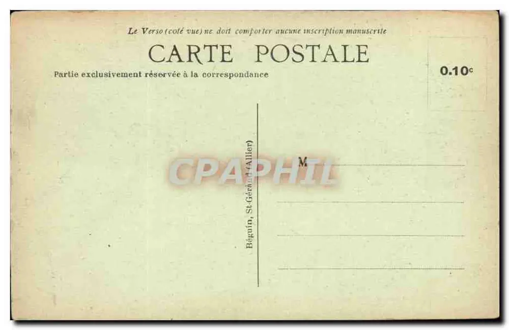 Castelo de Veaucé — Arredores de Ébreuil (Allier) — Ideal - Verso