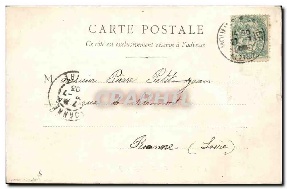Bourbon l'Archambault — O Castelo — B. F. Chalon-sur-Saône - Verso
