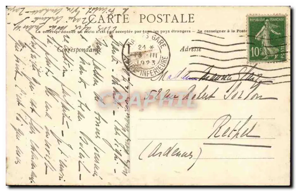 La Botardière — Couëron (Loire-Inférieure), Sautron 3 k. — Editor desconhecido, número de série não visível - Verso