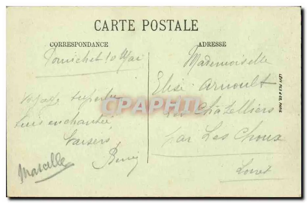 Pornichet — Die Strände und das Hotel de la Plage — LL - Rückseite