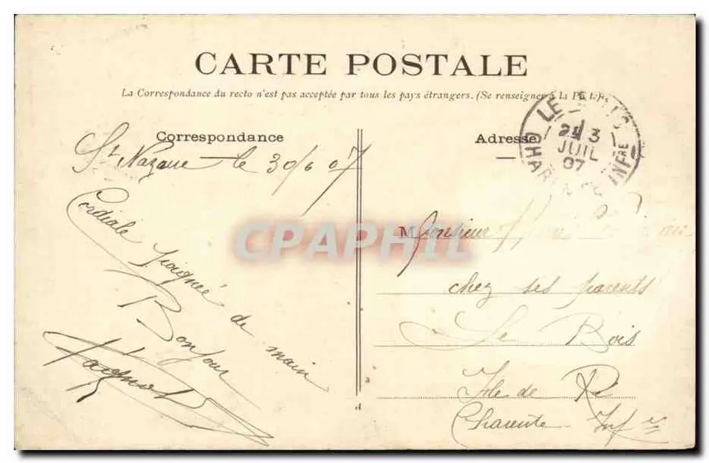 La Baule (L.-Inf.) - A Praia — Coleção Movel - St-Nazaire - Verso