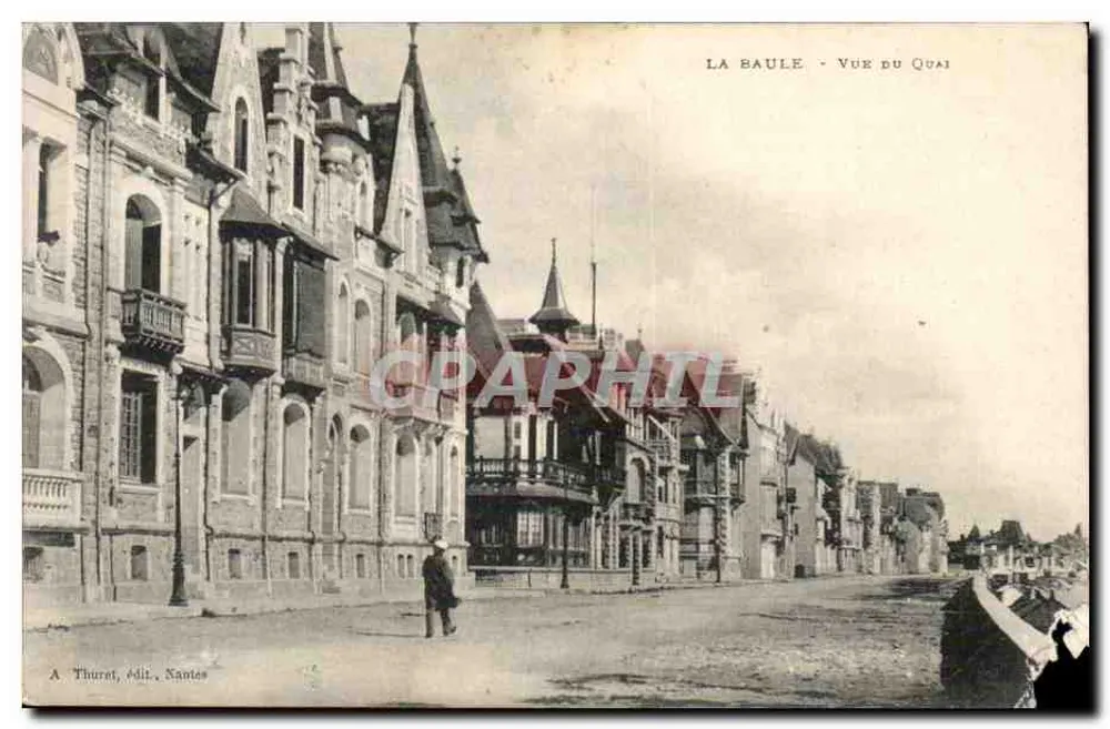 La Baule - Vista do Cais — A. Thurat, editor, Nantes - Frente
