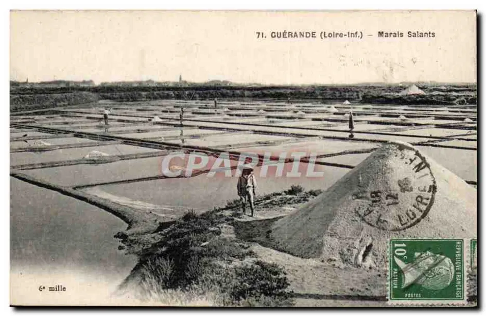 Guérande (Loire-Inf.) — Marais Salants — 6e mille - Frente