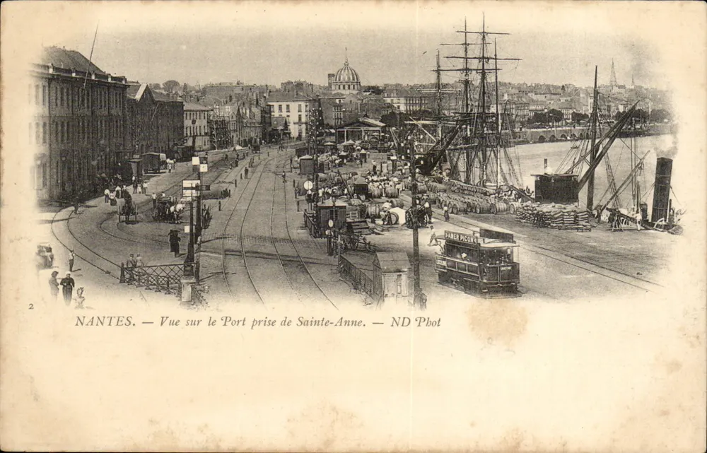NANTES — Ansicht des Hafens von Sainte-Anne — ND Phot - Vorderseite