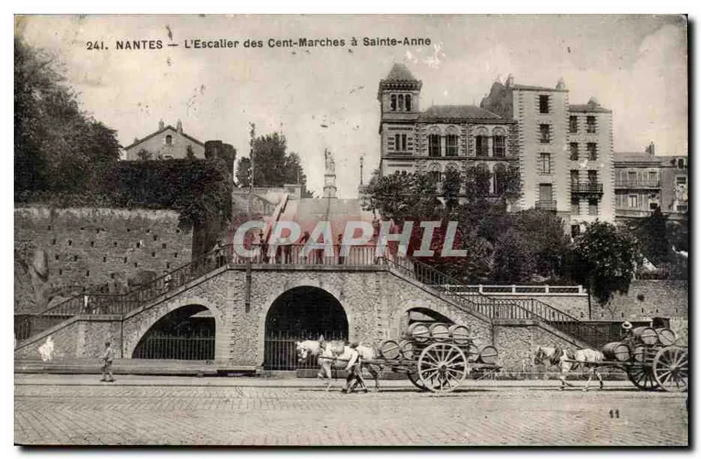 NANTES — Die Treppe der Hundert Stufen bei Sainte-Anne — Verlag R. Chapeau, Nr. 241 - Vorderseite