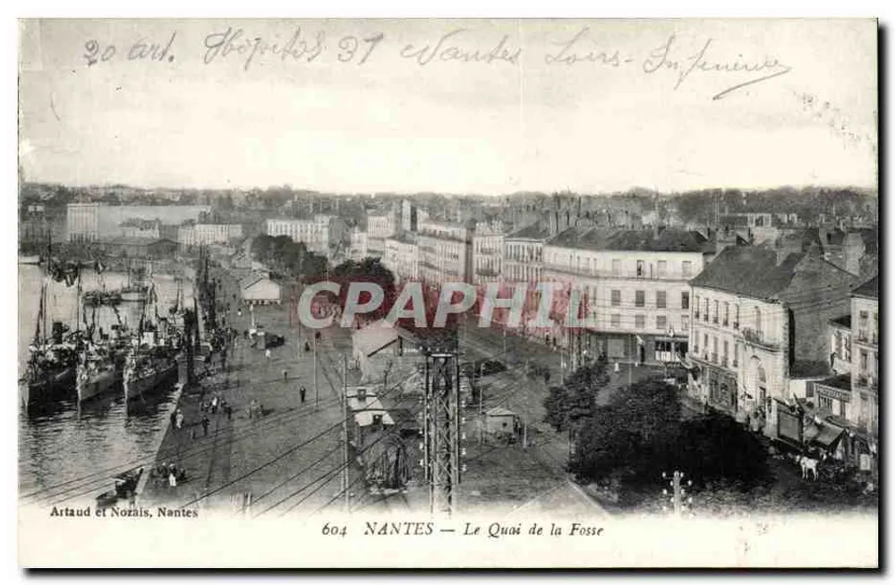 NANTES — Le Quai de la Fosse — Artaud et Norais - Vorderseite