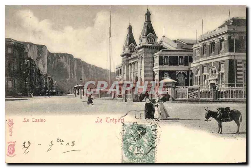 O Casino — Le Tréport — Editora: C. P. G. (n° 3878) - Frente