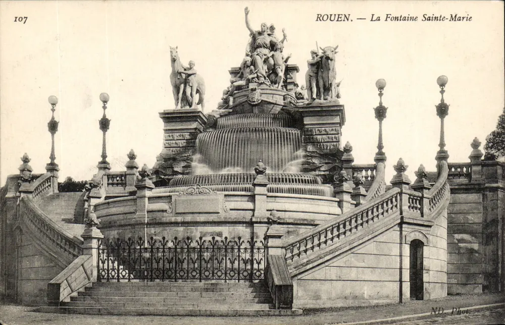 Rouen — Fontaine Sainte-Marie — ND Fotografie, Nr. 107 - Vorderseite