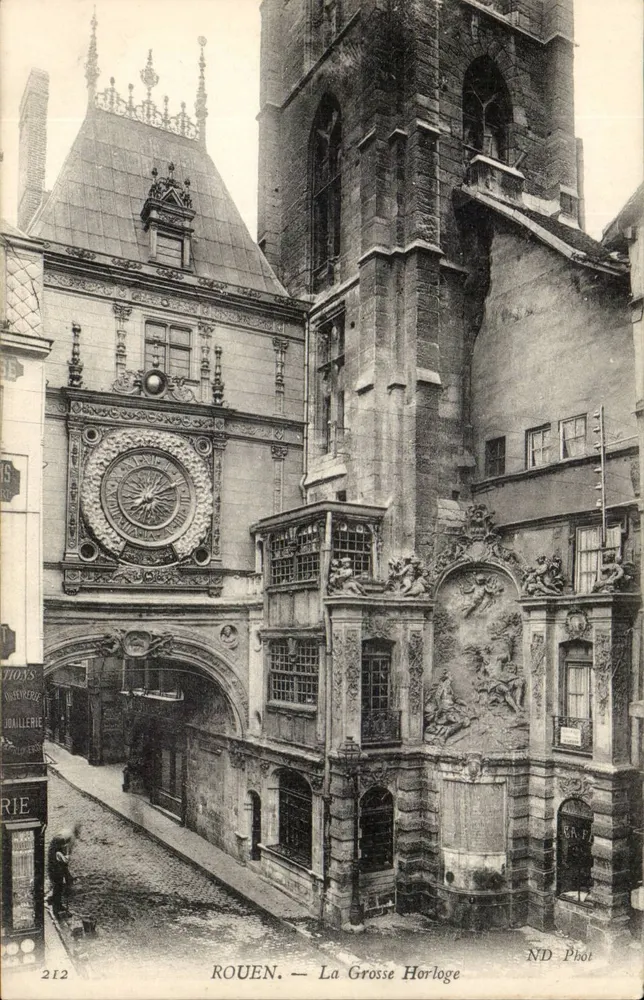 Rouen — A Grande Relógio — ND Phot, n° 212 - Frente