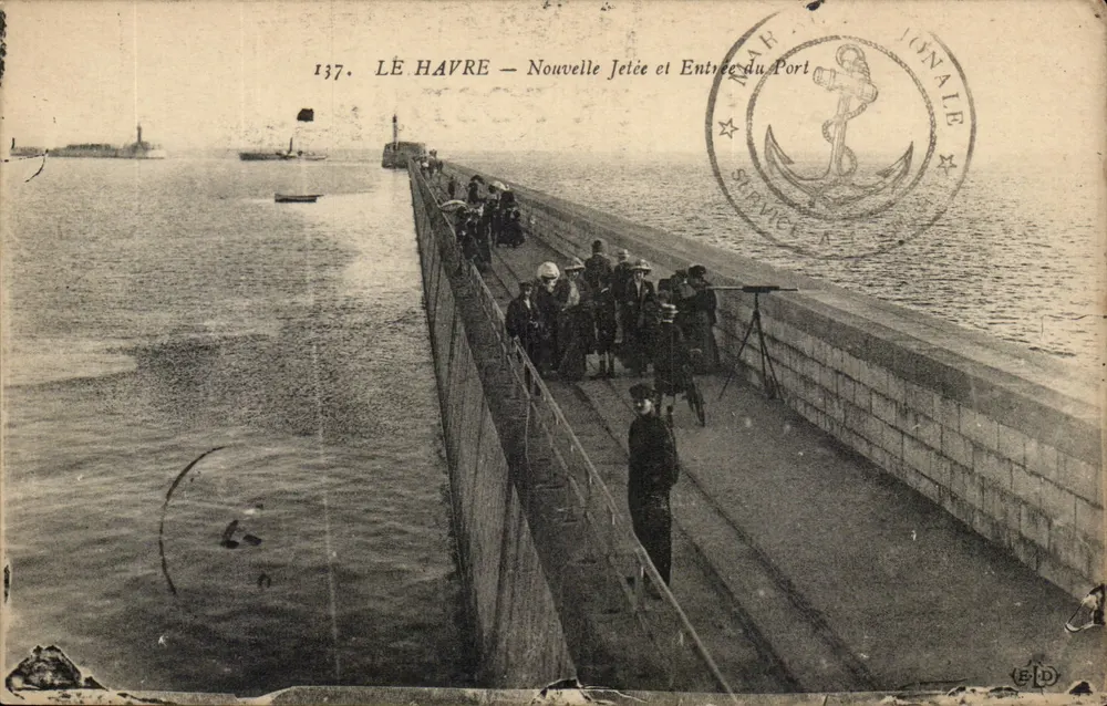 Le Havre — Neue Damm und Hafenöffnung — Verlag E. Lo Daffy, Paris, Nr. 137 - Vorderseite