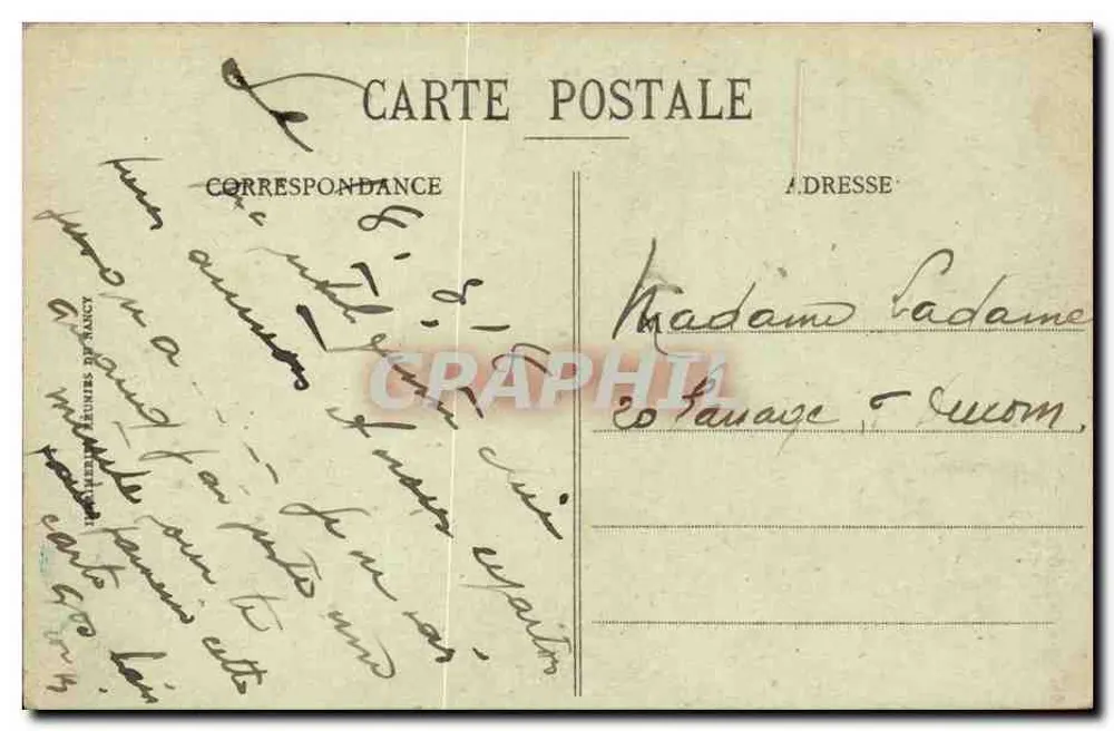Le Havre — Ansicht des Avant-Pont zum Zeitpunkt der Flut — C.P. - 2057 - Rückseite