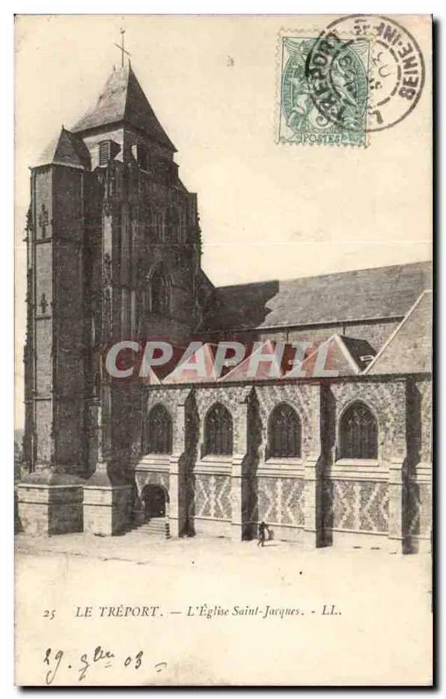 Le Tréport — A Igreja de São Jacinto — LL. - Frente