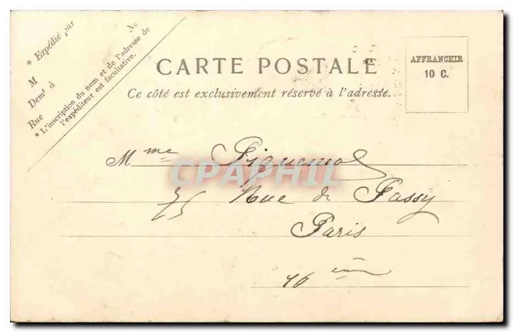 Le Tréport — Procession no Calvário — V.P. Paris N°15 - Verso
