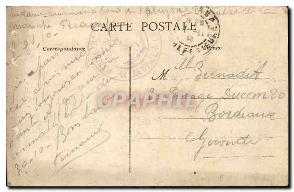 Fécamp — Auf See — Lhernault, Le Havre - Rückseite