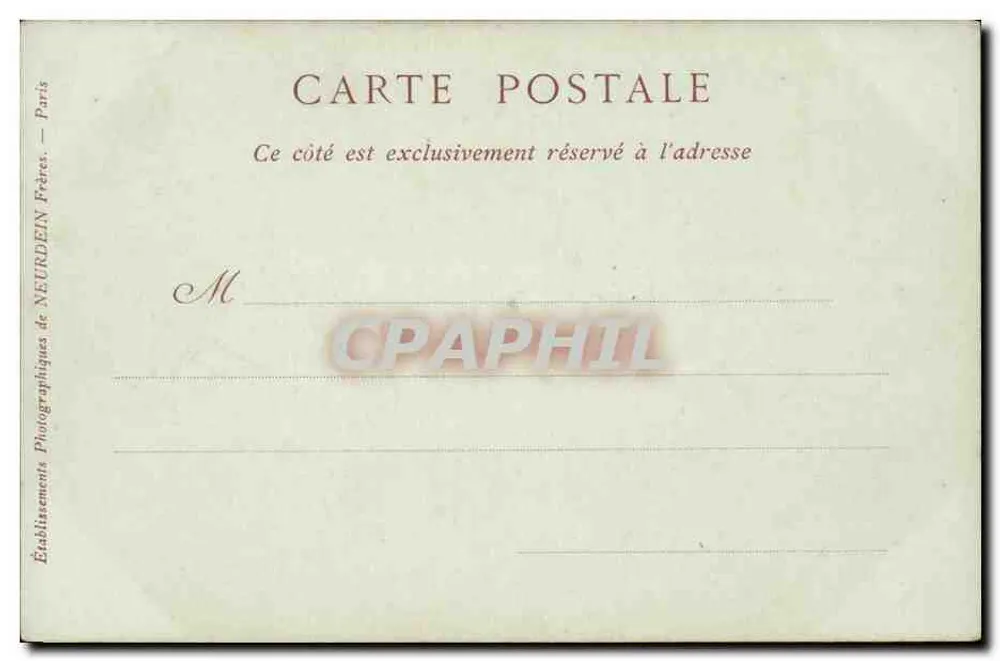 Der Dampfer « L'AQUITAIN » der Compagnie Générale Transatlantique — Paris, Mai 1906 — Collections ND Phot - Rückseite