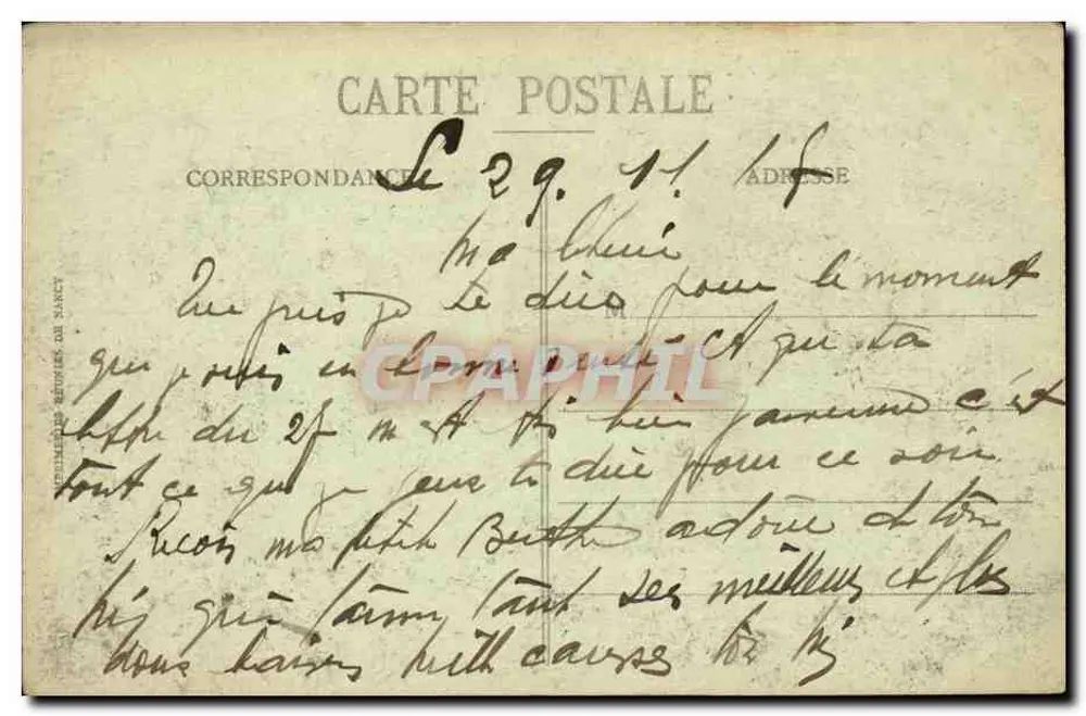 Le Havre - La Hève - Pointe de la Falaise — C.V. 1053 - Rückseite