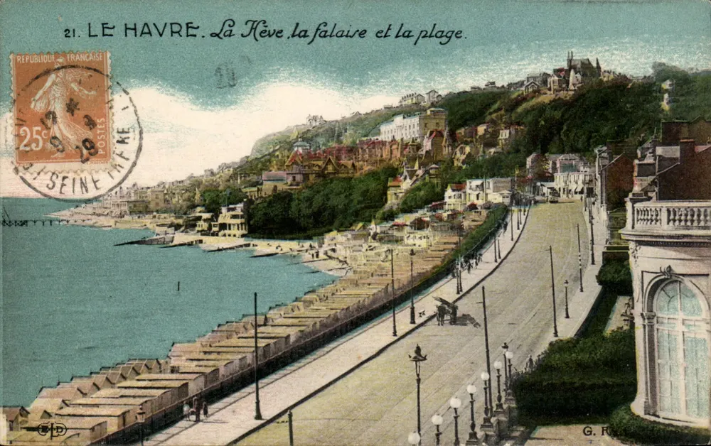 Le Havre. La Rève, die Klippe und der Strand — G. F. L. (Verleger) - Vorderseite