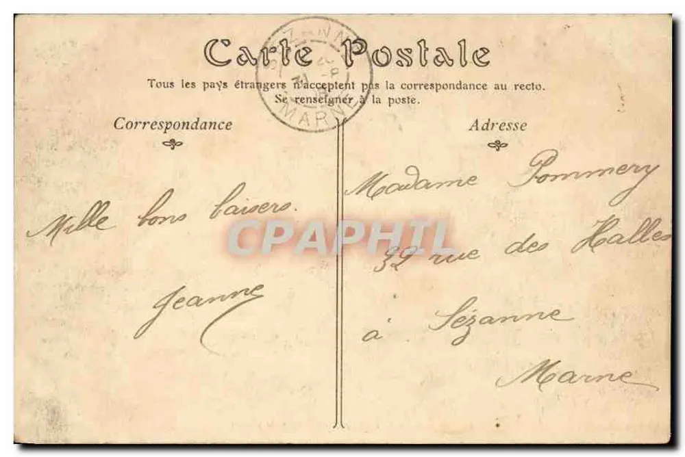 Le Tréport — A Estação, Chegada de um Trem de Prazer — ND. Fot. — n°159 - Verso