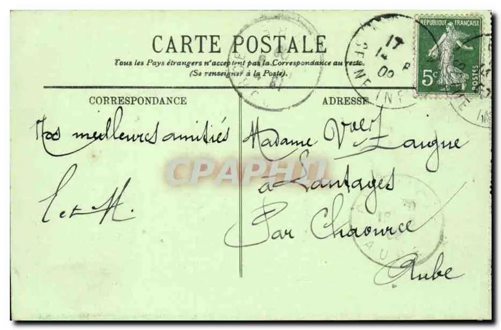 Rouen — A Cour do Palácio de Justiça — LL. n°8 - Verso