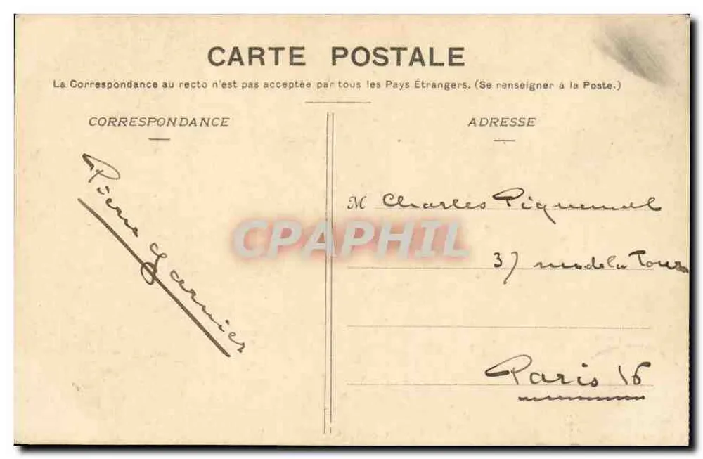 Rouen - Palácio de Justiça — C.V. 274 — editor C.V. - Verso