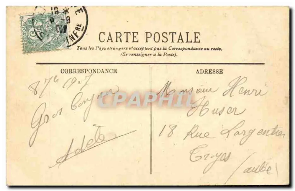 Le Havre — A Dique — LL. - Verso