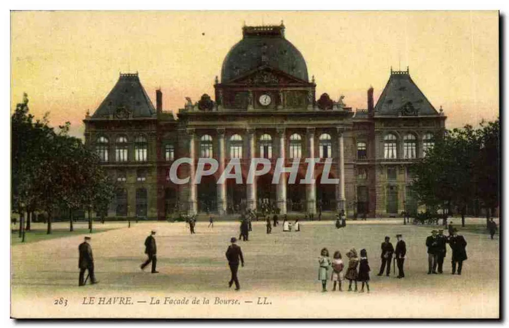 Le Havre — A Fachada da Bolsa — LL. n° 283 - Frente