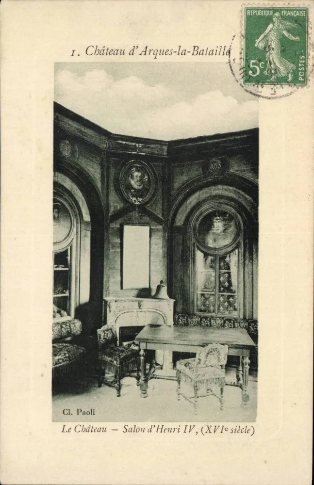 Schloss Arques-la-Bataille — Salon von Henri IV, 16. Jahrhundert — Cl. Paoli - Vorderseite