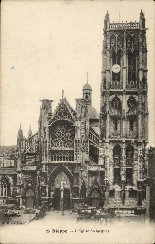 Dieppe — A Igreja de São Jacó — A. B. Sucessor, n°25 - Frente