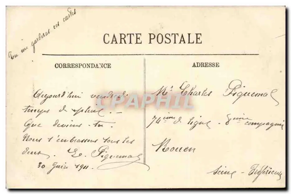 Dieppe — O Palácio de Justiça — LL. — N° 133 - Verso
