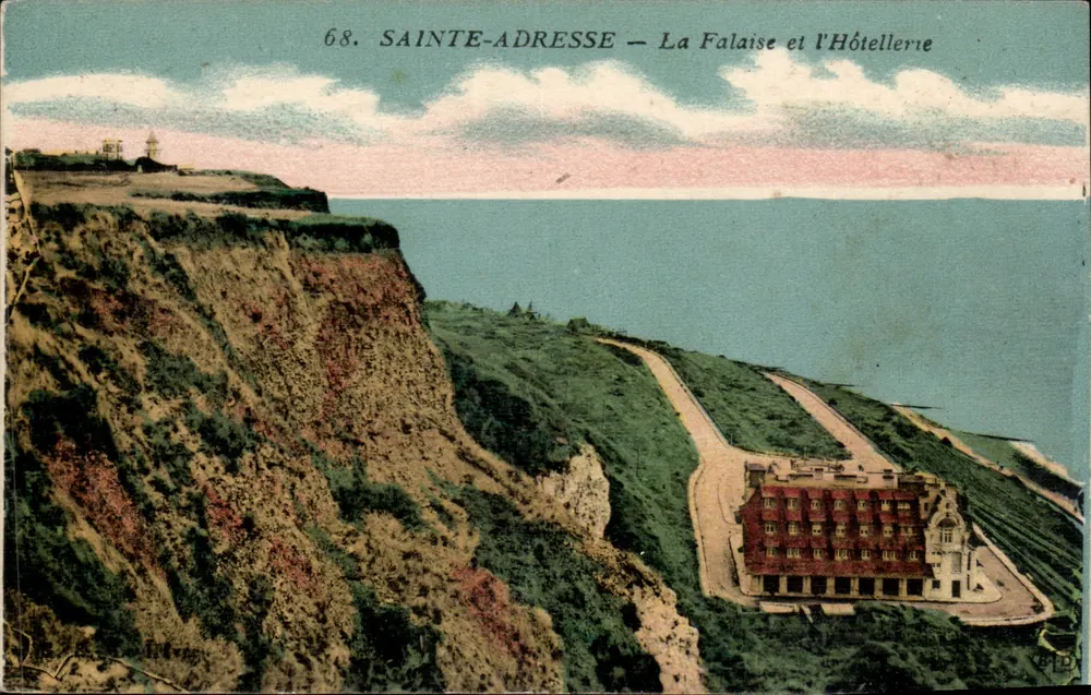 Sainte-Adresse — Die Klippe und das Hotel — Verlag E. Tixier, Nr. 68 - Vorderseite