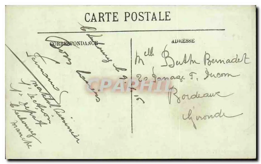 Dieppe — Vista geral — A Chegada do Paquebote da Inglaterra — n° 153 - Verso