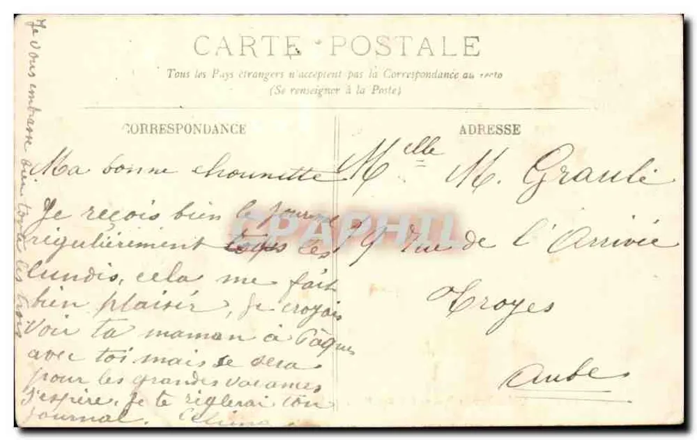 Dieppe — 'La Tamise' no Avant-Port — LL. n°95 - Verso