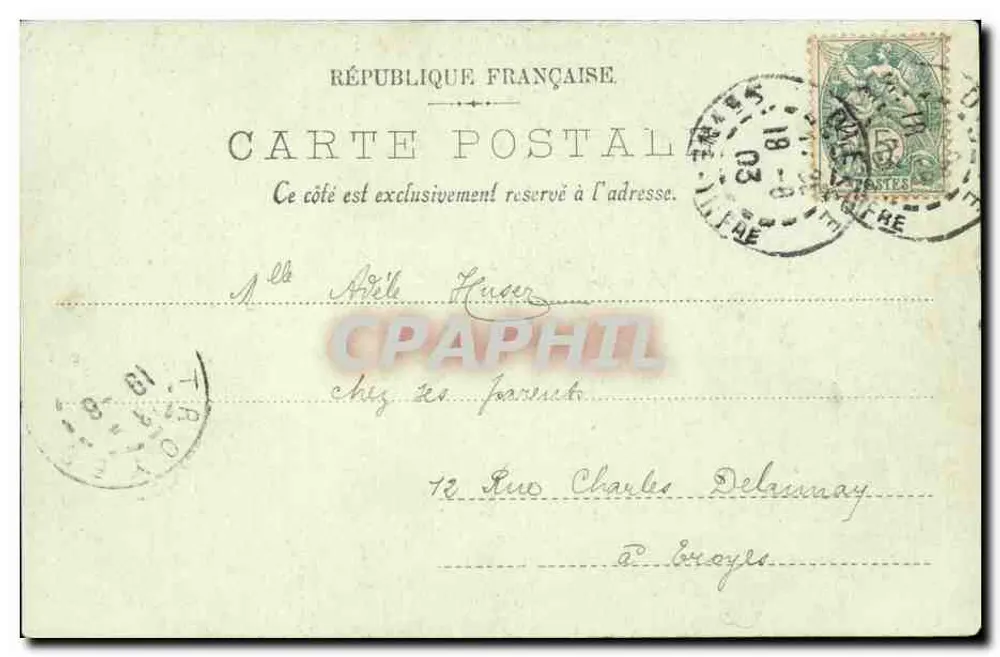 Dieppe — La "France" nelle dighe — LL. — Paul Freugle - Verso